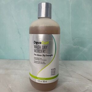 DevaCurl Wash Day‎ Wonder Pre Cleanse Slip Detangler Hair Treatment 12 oz New
